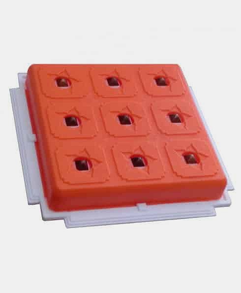 Jiten Health 9x9 Red Pyramid